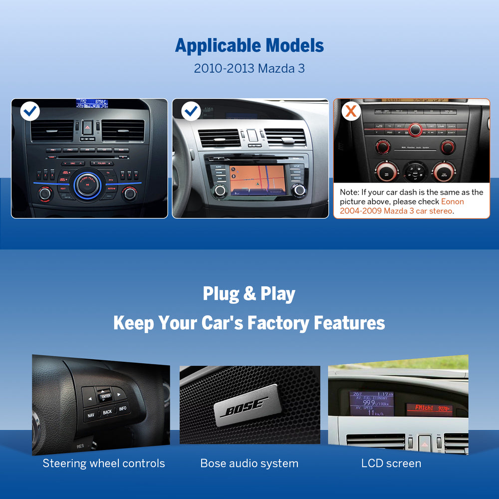 9-Inch Android Car Stereo w/ CarPlay, Android Auto