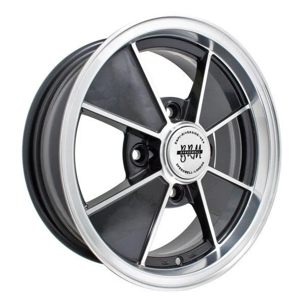 BRM 15x5.5 4x130mm Black Polished Lip Wheel