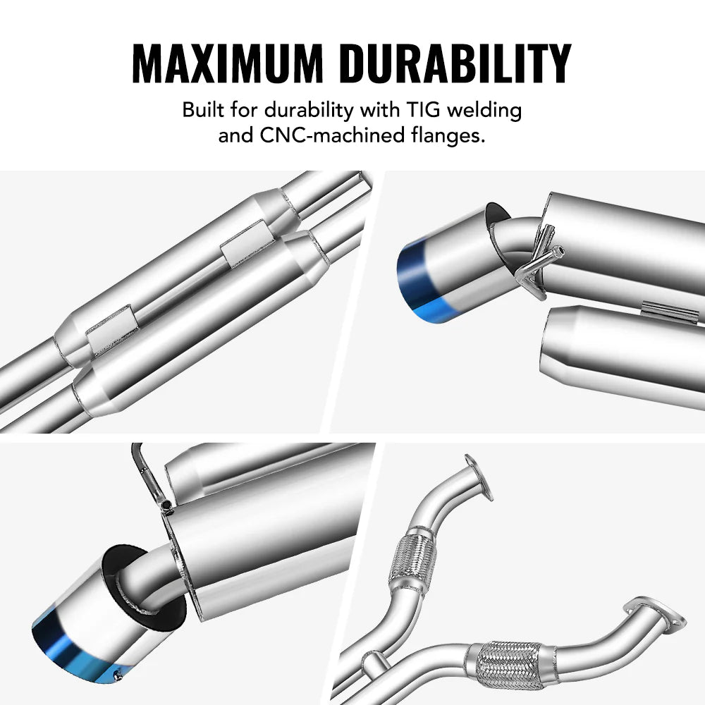 3.5L V6 Catback Exhaust with Dual Burnt Tips