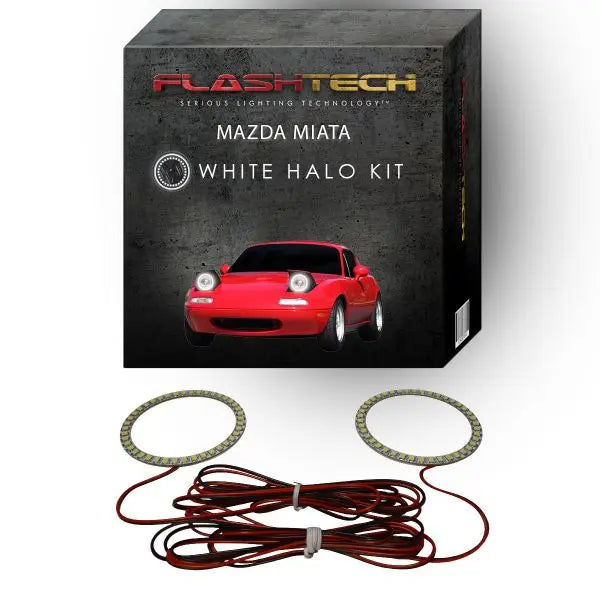 White LED Halo Headlight Kit