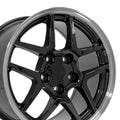 CV04 17x9.5 Black Machined Lip Wheel