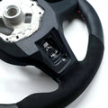 Flat-Bottom Steering Wheel with Alcantara Grips