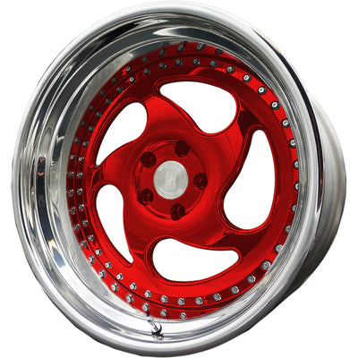 Avus 17x10.5 +12mm 3-Piece Forged Wheel, Gloss Blood Red