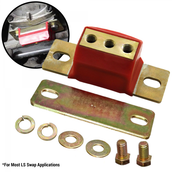 Helix Suspension Transmission Mount Kit, Red Polyurethane