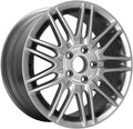 17x7 Aluminum Alloy Wheel, 9 Double-Spoke, Silver