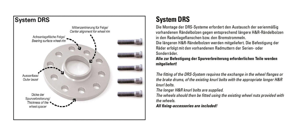 DRS Wheel Spacer Set 5mm