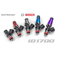Injector Dynamics 1700cc Injectors - 60mm Length - 14mm Purple Top - 14mm Lower O-Ring (Set of 5)