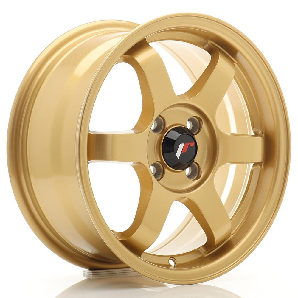 JR3 15x7" 4x100 ET25 Gold Wheel