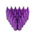 M12x1.5 Spiked Extended Tuner Lug Nuts with Purple Cap