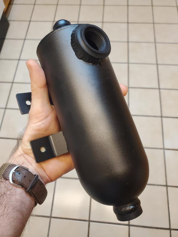 13.25 Inch Black Oil Catch Can Breather Tank