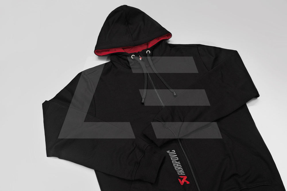 Akrapovic Mens Akrapovic Logo Black Hoodie - L