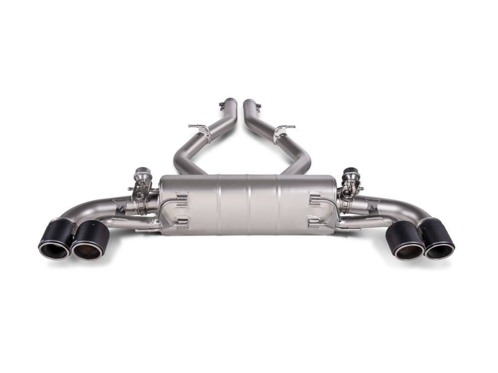 Akrapovic 2018+ Alfa Romeo Giulia Quadrifoglio Slip-On Line (Titanium) w/Titanium/Carbon Fiber Tips