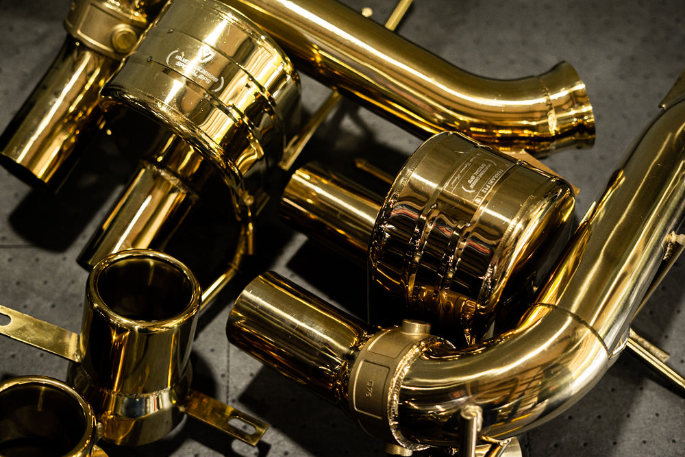 Ferrari F12 Gold Exhaust FF Pipes
