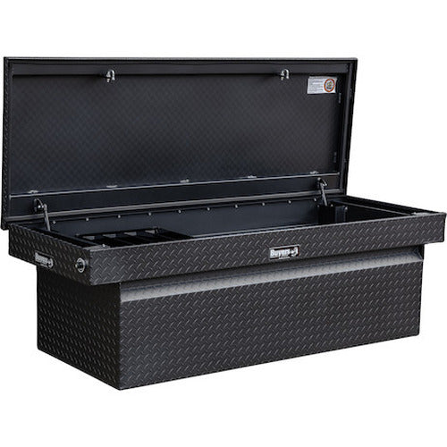 23X27X71 INCH TEXTURED MATTE BLACK DIAMOND TREAD ALUMINUM CROSSOVER TRUCK BOX