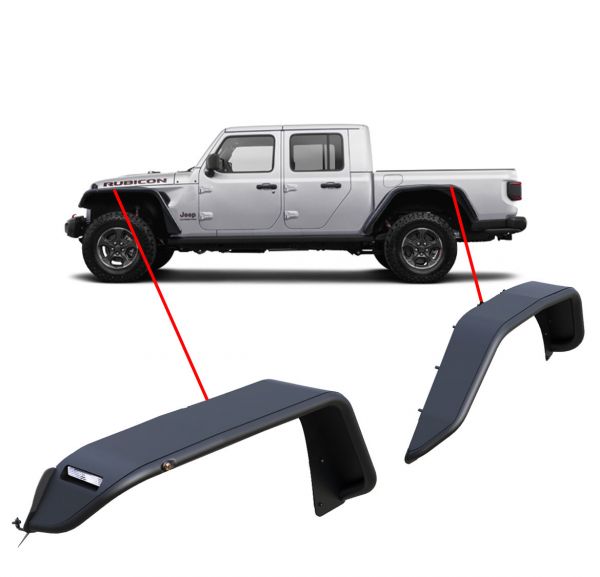 FULL SET TUBULAR FENDER FLARES - FR