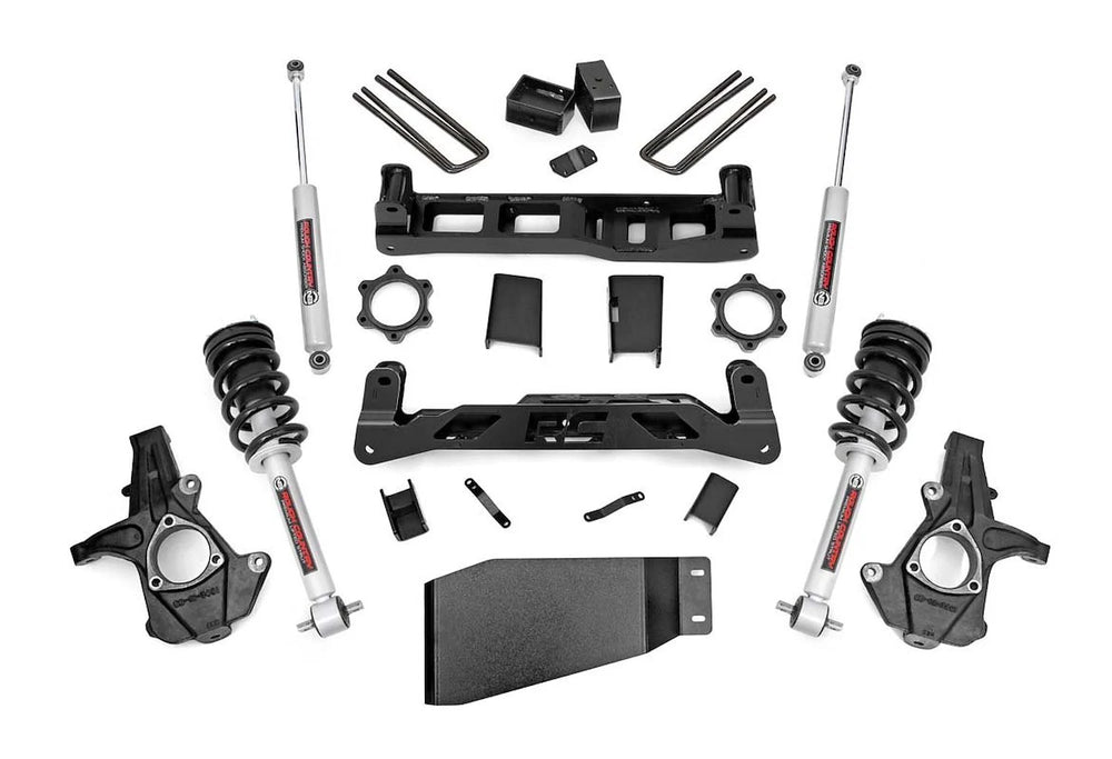 1x 262BOX1 1x 229BOX2 1x 501031 1x 23158 1x 1264BOX3 5 Inch Lift Kit N3 Strut Chevy GMC 1500 (07-13)