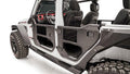 Jeep JL Front Half Tube Doors Bare; Gladiator JT Front Half Tube Doors Bare Steel