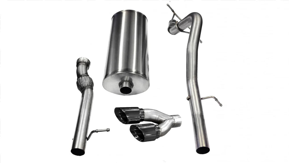 3.0 Inch Cat-Back Touring Single Side Exit Exhaust 4.0 Inch Black Tips 11-14 Cadillac Escalade EXT E