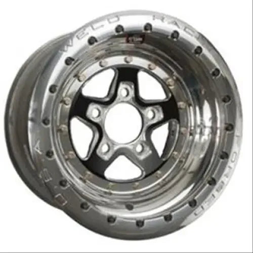 Weld Alumastar 2.0 15x10 / 5x4.5 BP / 7in. BS Black Wheel - Black Single Bead Lock MT