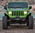 ~(20 lbs. 53X16X11)~ 18-Current - JL-JLU-JT Helix Front Bumper - Kit w/ Centered Drum - Textured Black Powder Coat Aluminum Textured Black PC