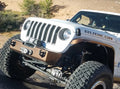 ~(20 lbs. 53X16X11)~ 18-Current - JL-JLU-JT Helix Front Bumper - Kit w/ Centered Drum - Textured Black Powder Coat Aluminum Textured Black PC