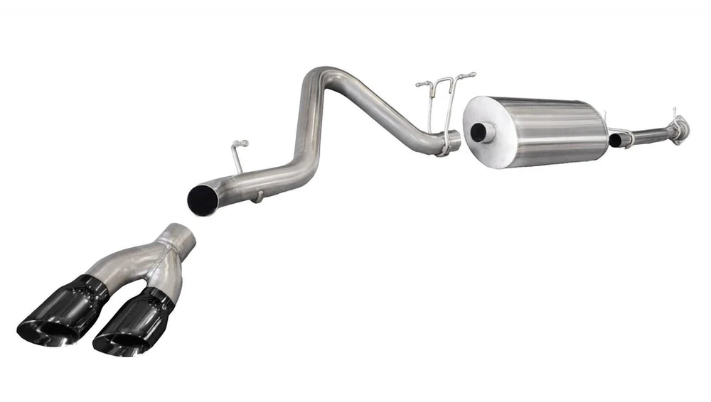 3.0 Inch Cat-Back Sport Single Side Exit Exhaust 4.0 Inch Polished Tips 11-14 Silverado Sierra 2500