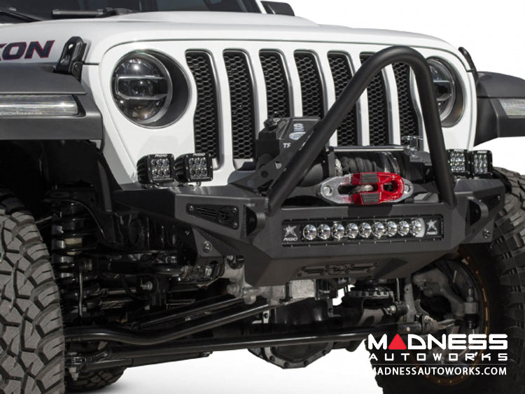 ~(68 lbs. 52X32X16)~ Rock Fighter Front Bumper 2018 Jeep Wrangler JL