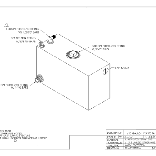 27 GALLON PONTOON TANK (DROP SHIP P
