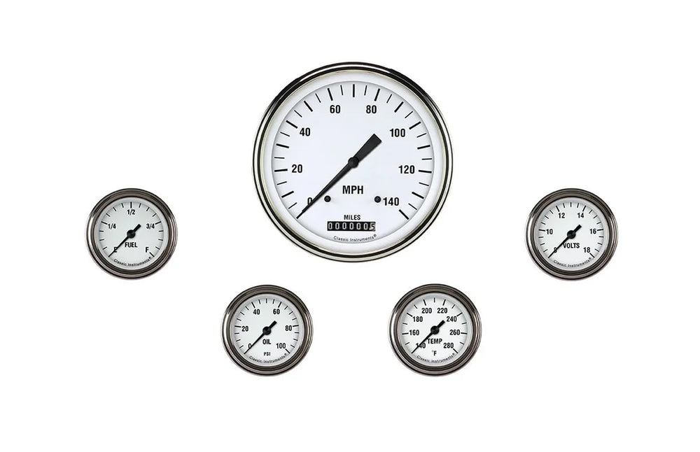 WHITE HOT FULL SWEEP 5 GAUGE SET-GM