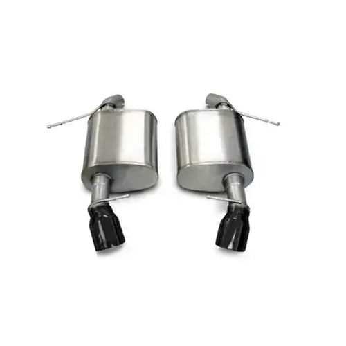 2.5 Inch Axle-Back Sport Dual Exhaust 4.0 Inch Black Tips 07-12 BMW 335i E92 Coupe Stainless Steel