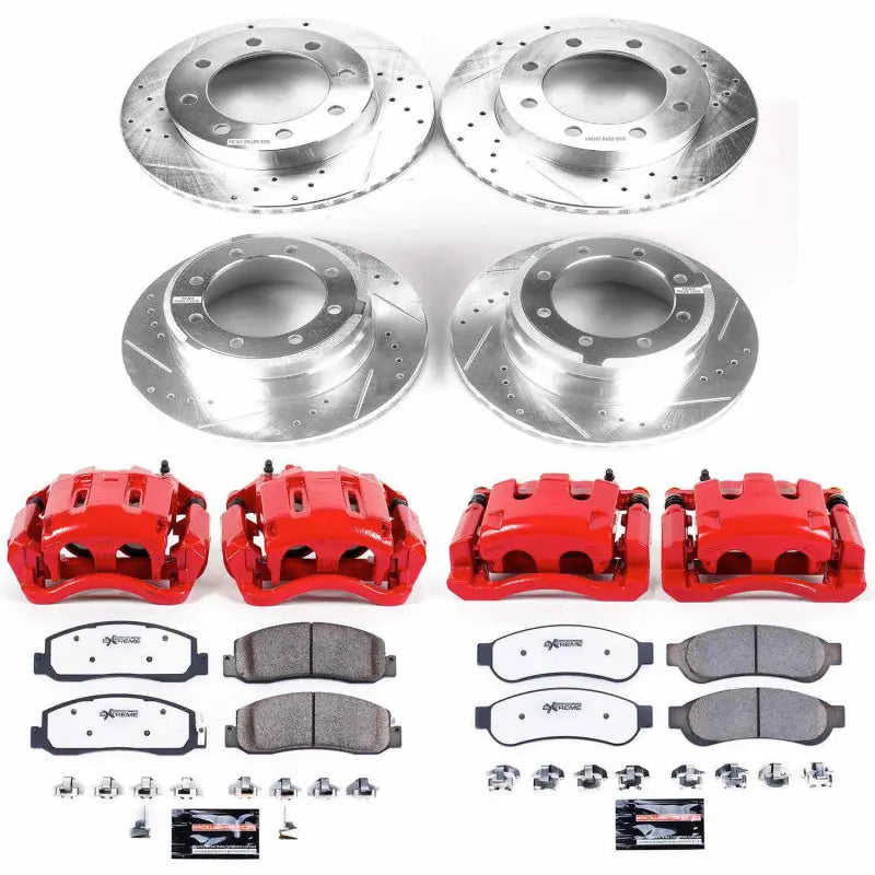 Power Stop 2011 Ford F-350 Super Duty Z23 Evolution Kit w/ Calipers - Front and Rear