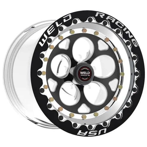 Weld Magnum III 15x10 / 5x4.75 BP / 7.5in. BS Black Wheel - Black Single Beadlock MT
