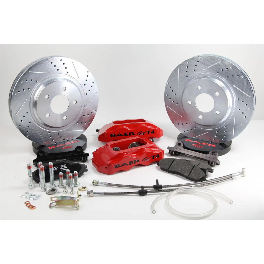 13" Track4 Brake Sys FF Red 85-87 Vette