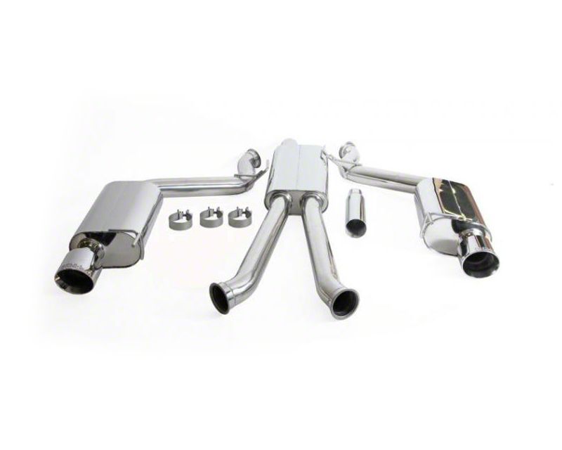 2015+ Mustang EcoBoost 3in Dual Exhaust System (Three Mufflers)