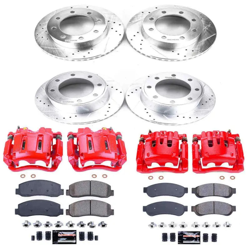 Power Stop 2010 Ford F-350 Super Duty Z23 Evolution Kit w/ Calipers - Front and Rear