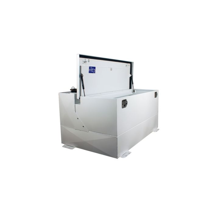 WHITE STEEL TRANSFER TANK 75 GALLON