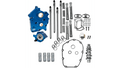 S&S Cycle 2017+ M8 Incl VVT 496C Cam Chest Kit w/ Chrome Pushrod Tubes