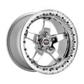 Weld S71 15x11.33 / 5x115 Conical Lug / 6.5in BS Black Wheel 3.18in ID (Medium) - Single Beadlock