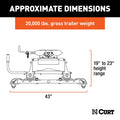 A20 SLIDING 5TH WHEEL HITCH, 20K, S