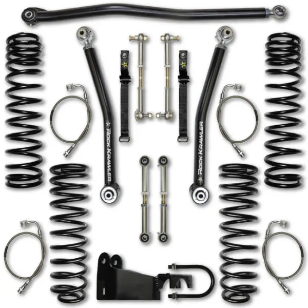 0718 WRANGLER JK 4DR 3.5 MID ARM FLEX SYSTEM LIFT KIT