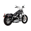 Vance & Hines HD Dyna 06-17 Big Radius 2-2 Chrome PCX Full System Exhaust