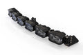 SINGLE-ROW BANGERBAR: (6 POD / 24")