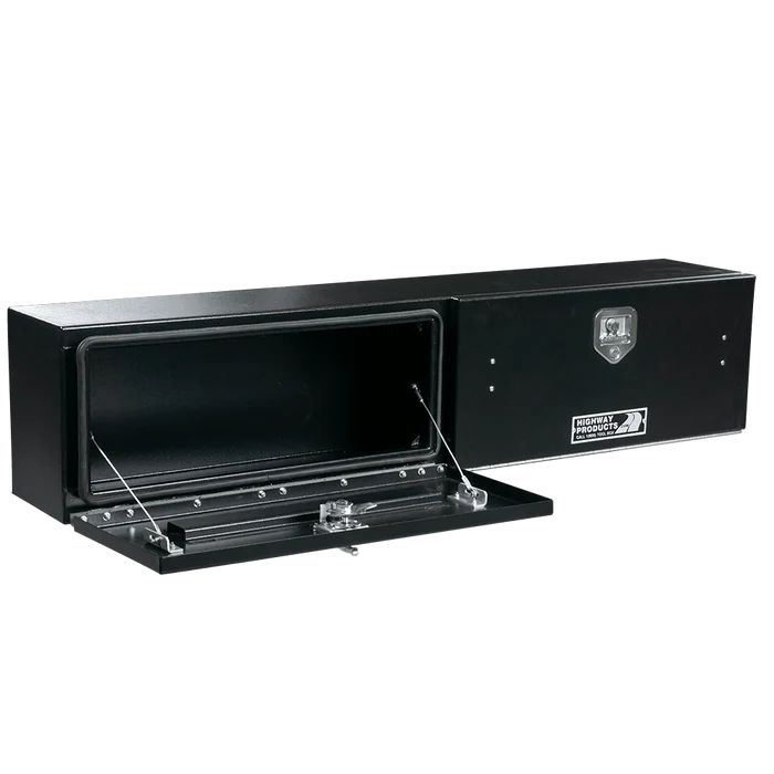 65 X 16 X 13 HIGH SIDE TOOL BOX W/SMOOTH BLK DOOR & BASE