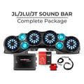 1823 WRANGLER JL/GLADIATOR JT OVERHEAD PACKAGE RED SOUND BAR W/BLACK SPEAKERS
