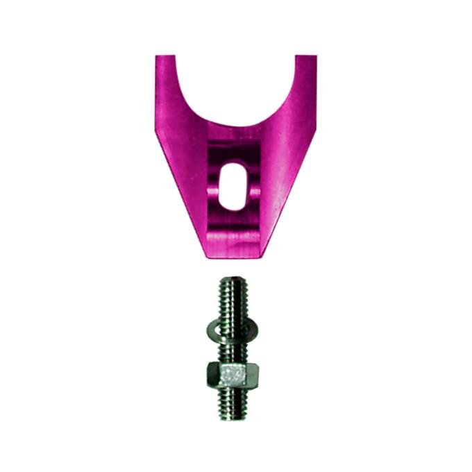 Chevy V8 Billet Dist. Clamp - Red