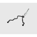 MBRP 22-23 Ford F150 T304 5in OD Black Tip Dual Rear Exit 3in Black Coated Cat Back Exhaust