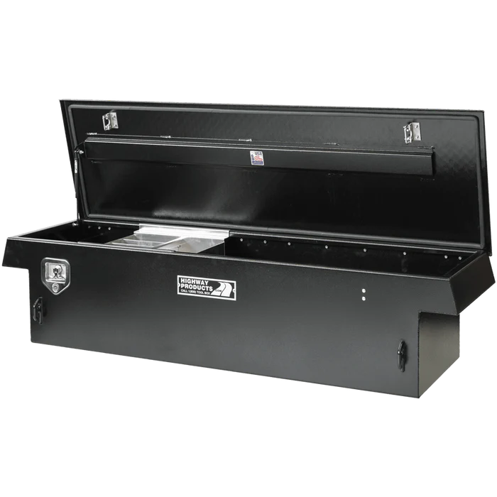 70X16X23 SINGLE LID TOOL BOX WITH SMOOTH BLACK BASE/BLACK DIAMOND PLATE LID