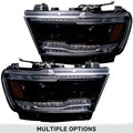 1923 RAM HALOGEN OEM REPL HEADLIGHTS SMOKED