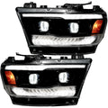 1923 RAM HALOGEN OEM REPL HEADLIGHTS SMOKED