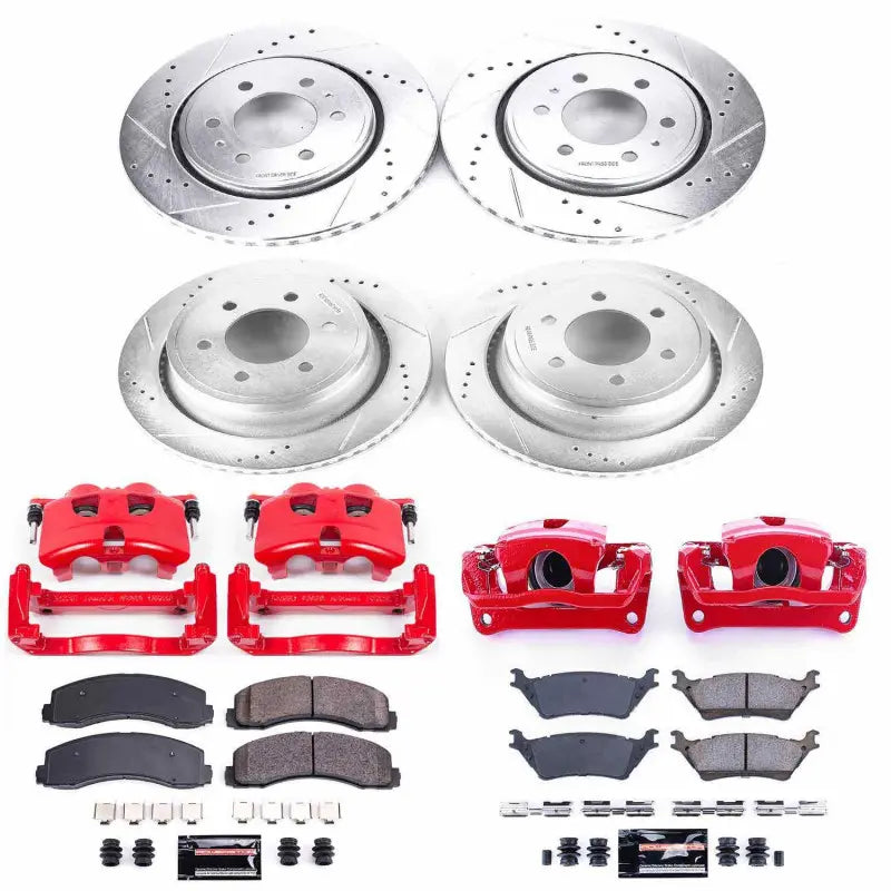 Power Stop 12-18 Ford F-150 Front & Rear Z23 Evolution Sport Brake Kit w/Calipers